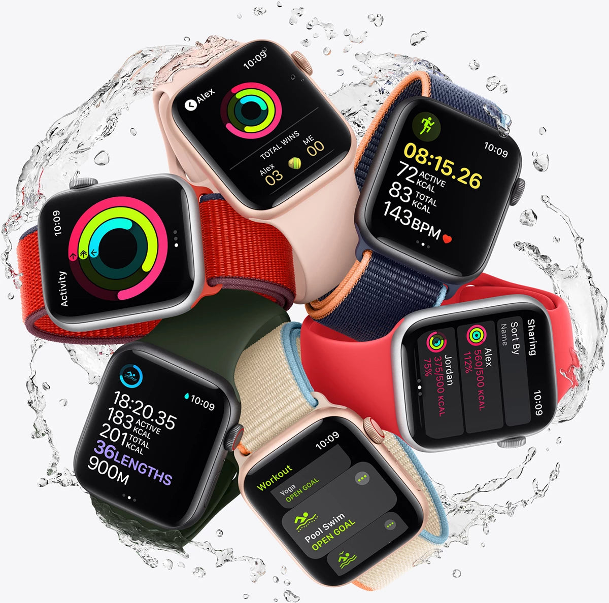 Apple Watch Series 8 GPS 41mm (PRODUCT)RED Aluminum with (PRODUCT)RED Sport  Band A2770 - US