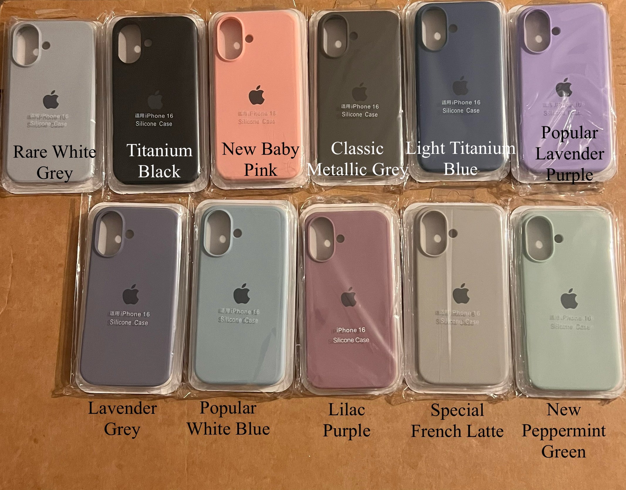 Apple Signature Silicone Phone Case- for Apple iPhone 16 Series 2024