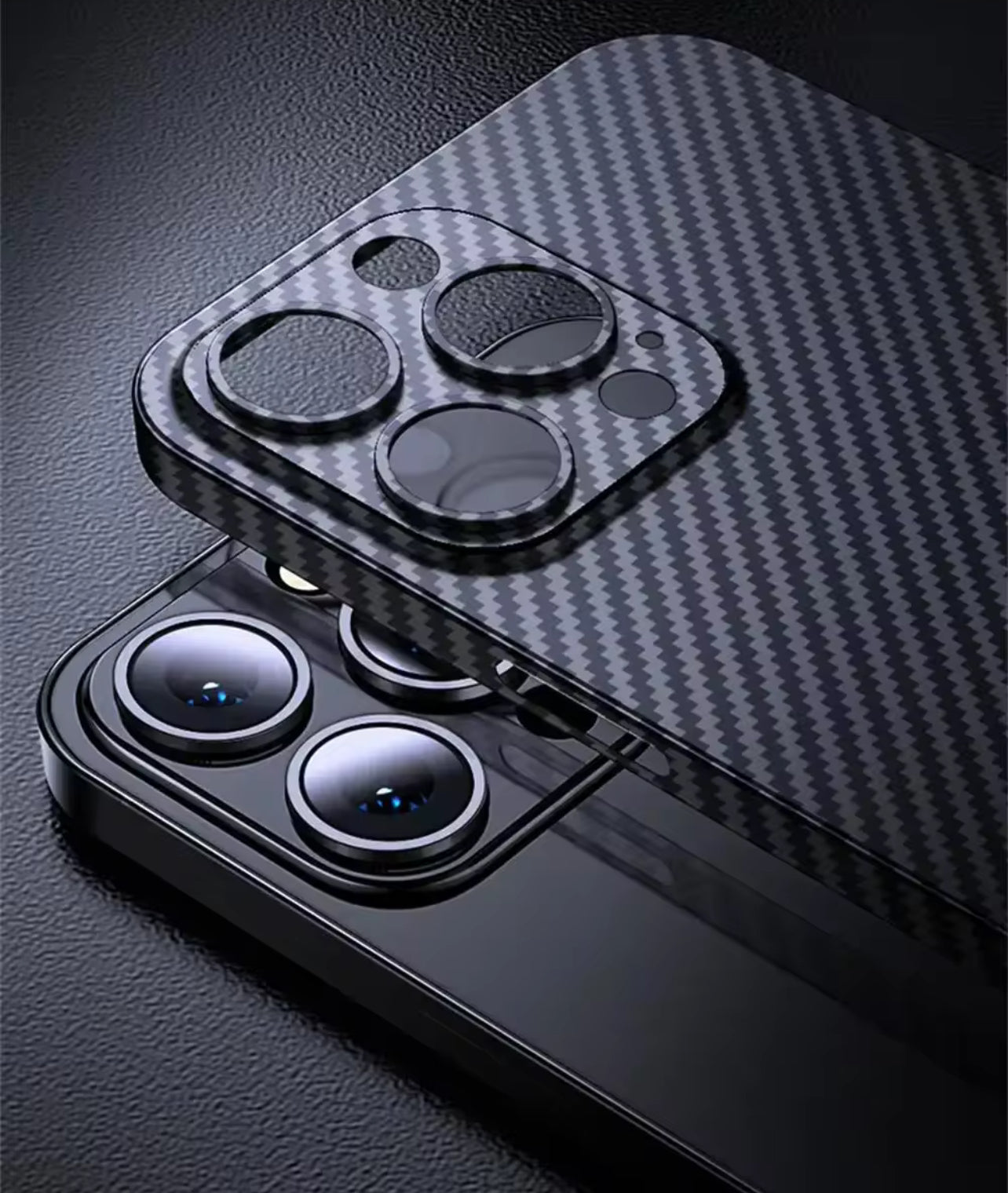 Premium Upgraded Ultra-Thin Carbon Fibre Phone Case with Precision Lens Protector- Apple iPhone 16 Series