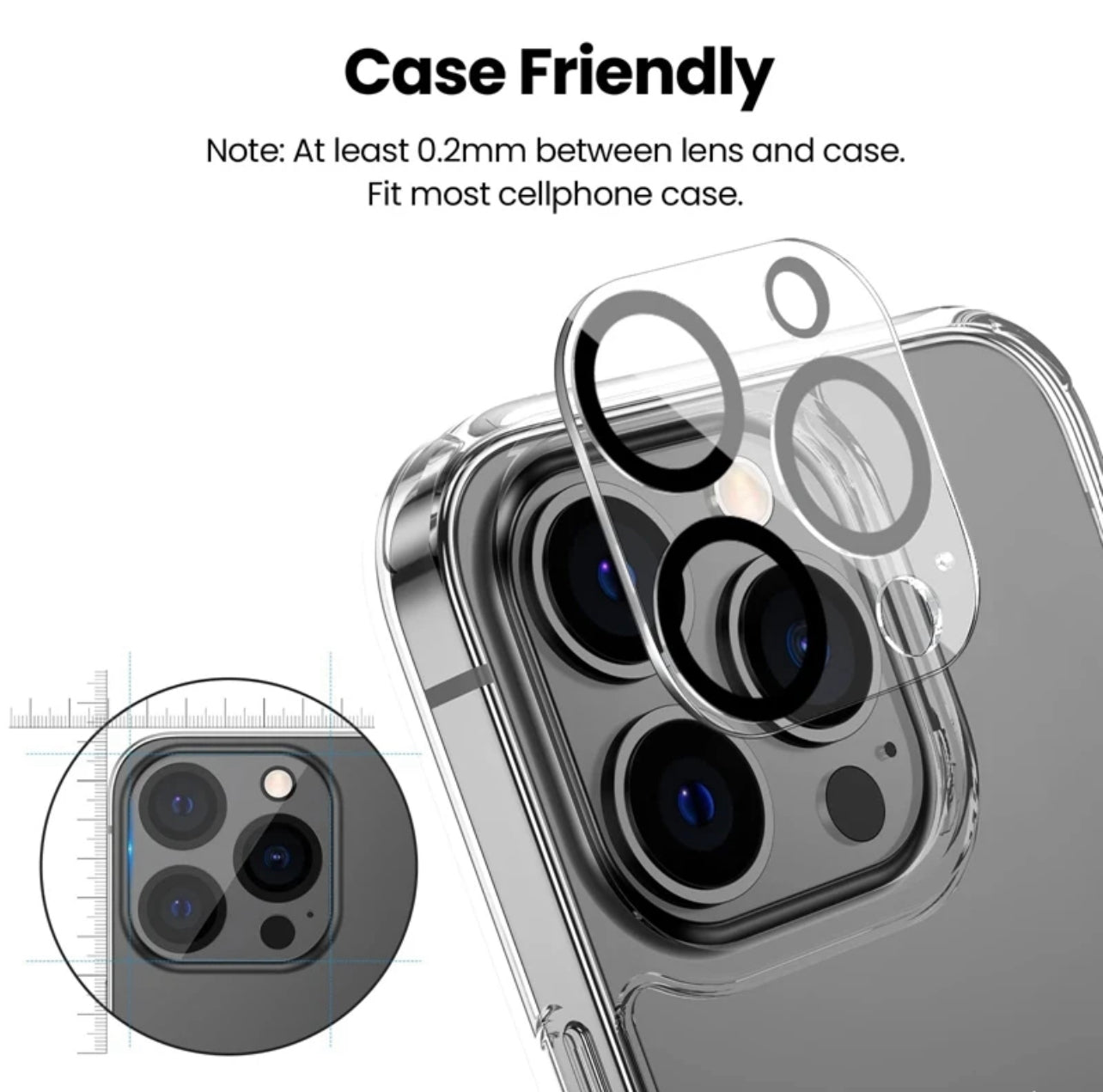 PJun Branded Premium 9H Clear Camera Lens Protector- 3pcs for Apple iPhone 16 Series 2024