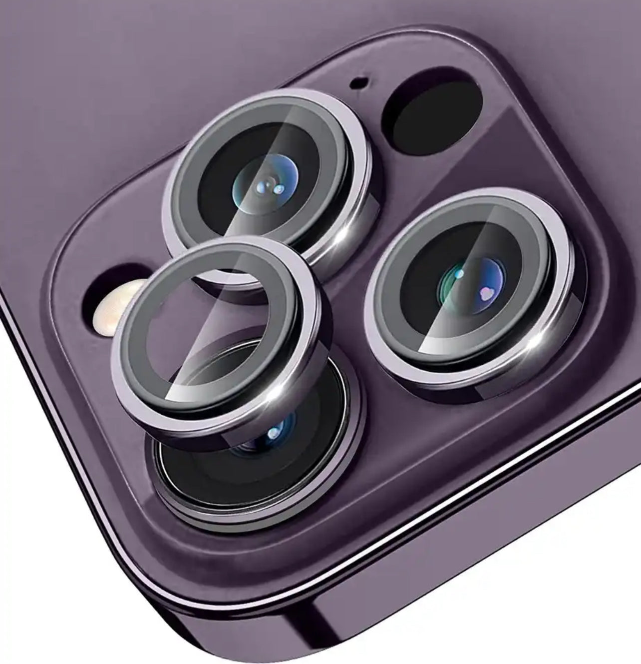 PJun Branded Premium Eagle-Eye Style 9H Camera Lens Protector- 1pk for iPhone Models