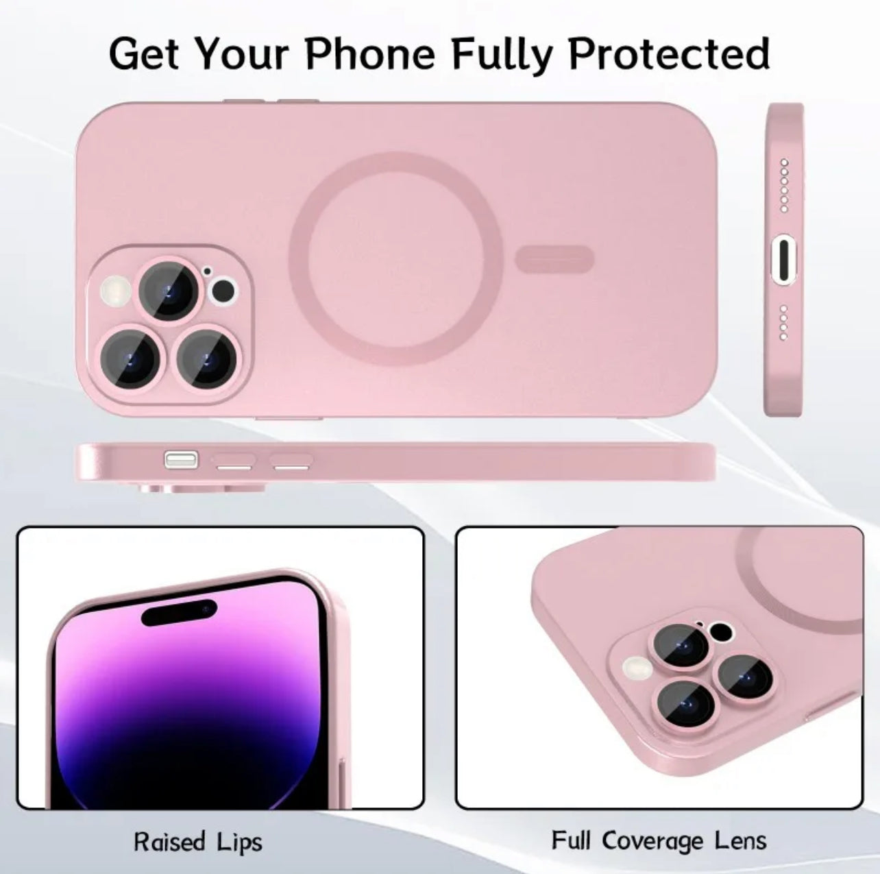 4 IPHONE12PRO MAGSAFE offers CASE, 2BATTERY PINK CASES4SCREENPROTECTORS