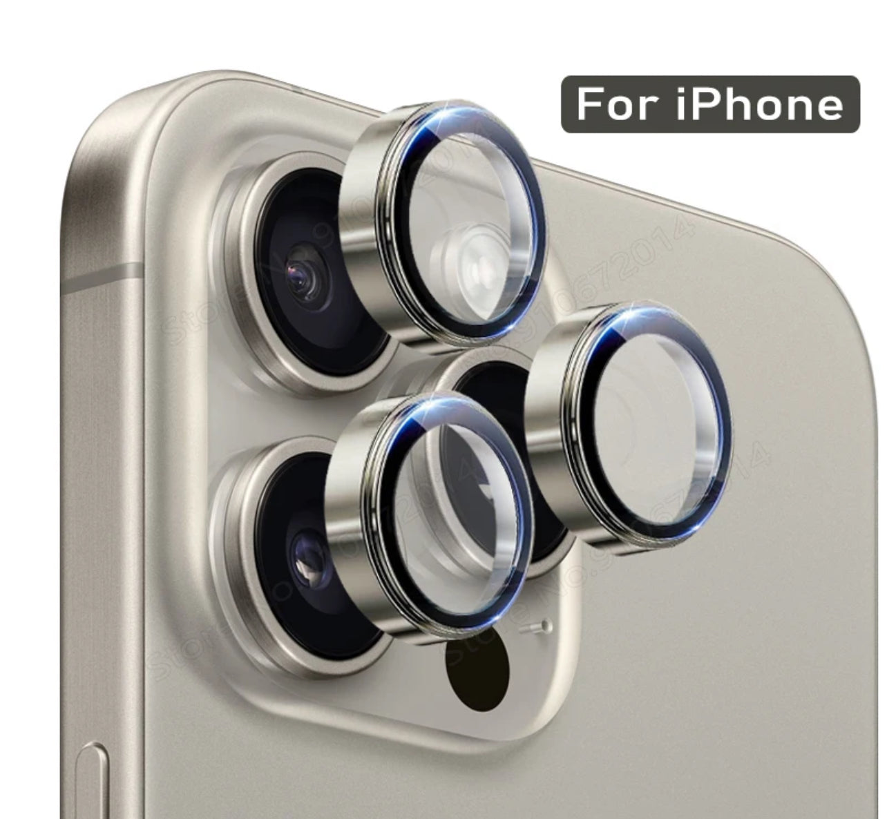 PJun Branded Premium Eagle-Eye Style 9H Camera Lens Protector- 1pk for iPhone Models