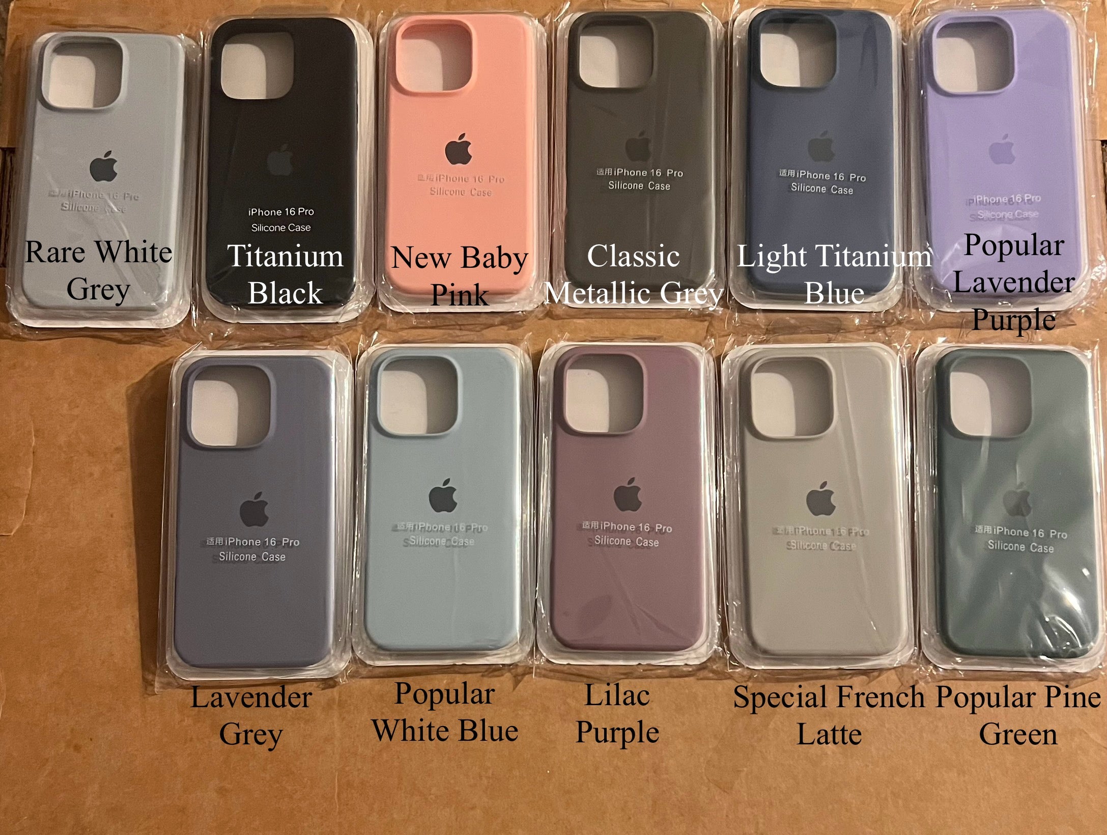 Apple Signature Silicone Phone Case- for Apple iPhone 16 Series 2024