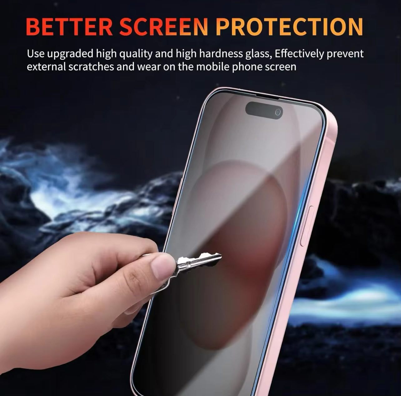 PJun Branded Full Coverage 9H ShatterProof Privacy Glass Screen Protector 1pc- for Apple iPhone 16 Series