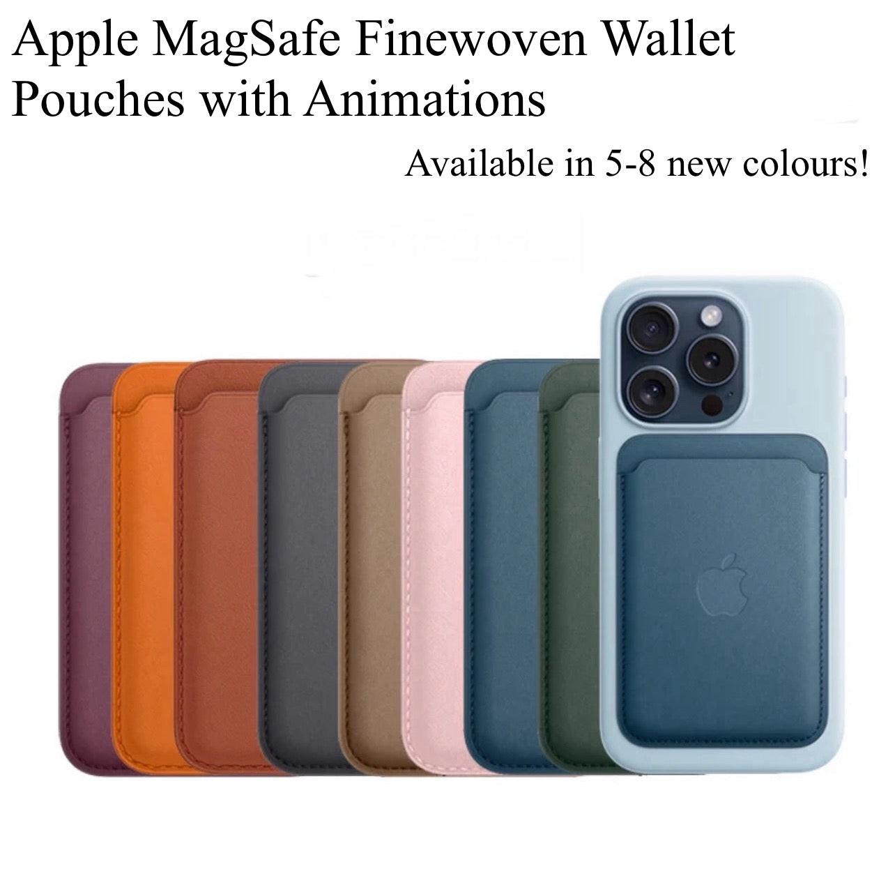 Newly Upgraded! Apple MagSafe FineWoven Wallet Pouches with Animations