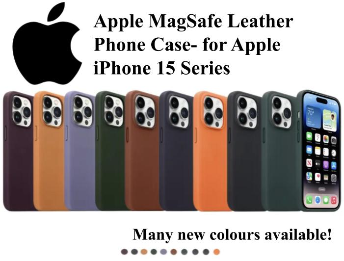 Premium Apple MagSafe Leather Phone Case- for Apple iPhone 15 Series