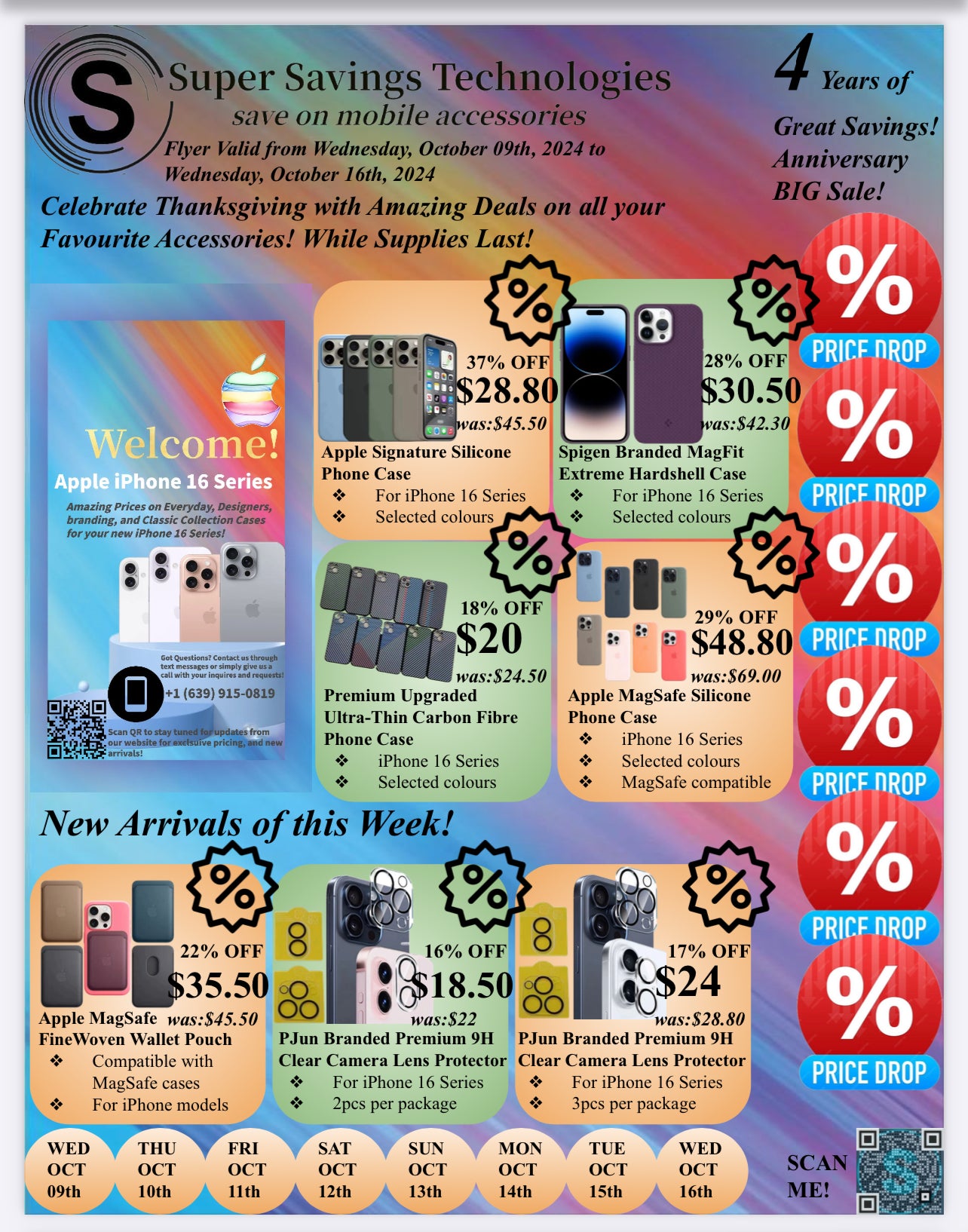 Thanksgiving Flyer- Oct09th-Oct16th, 2024 | Super Savings Technologies