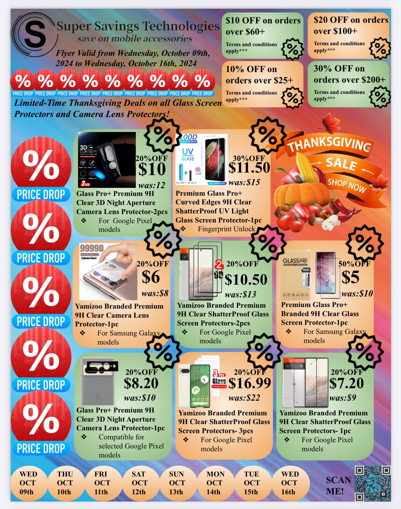 Thanksgiving Flyer- Oct09th-Oct16th, 2024 | Super Savings Technologies