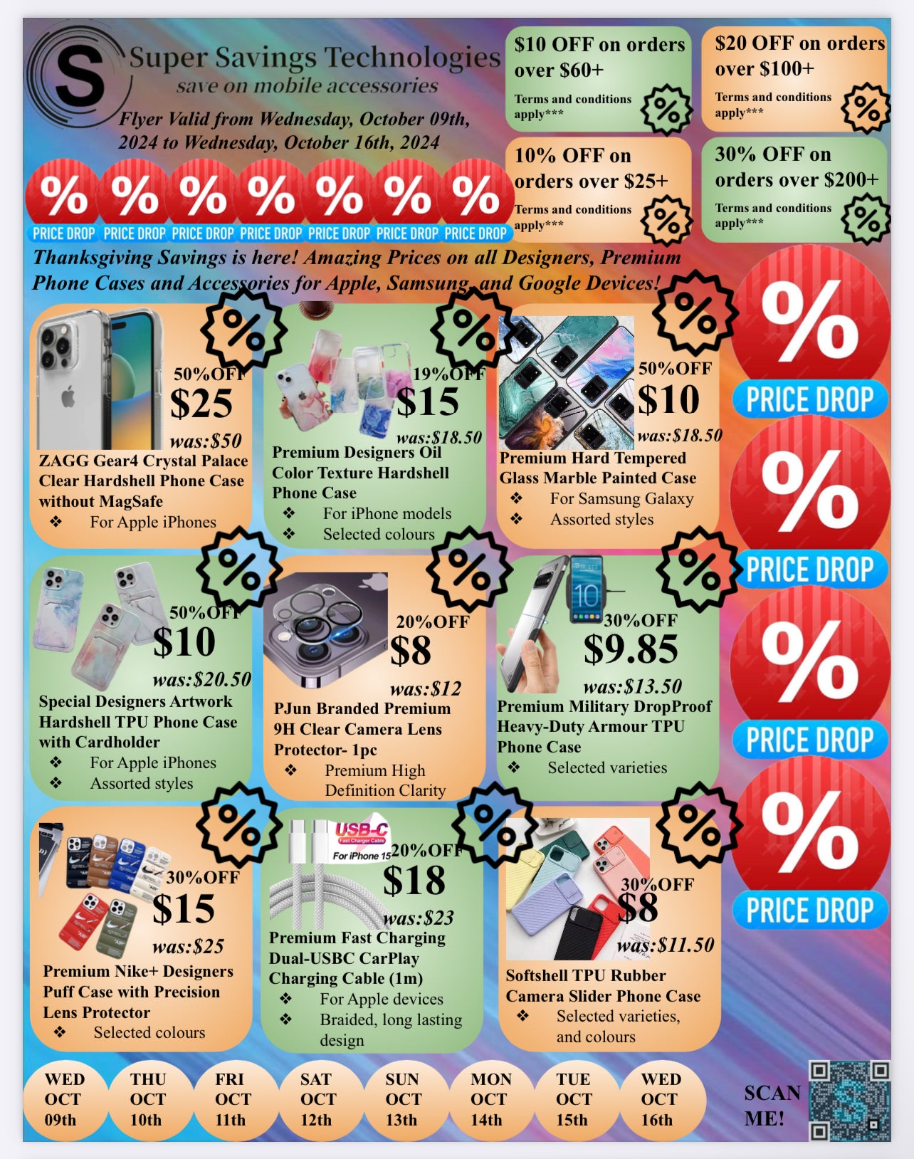 Thanksgiving Flyer- Oct09th-Oct16th, 2024 | Super Savings Technologies