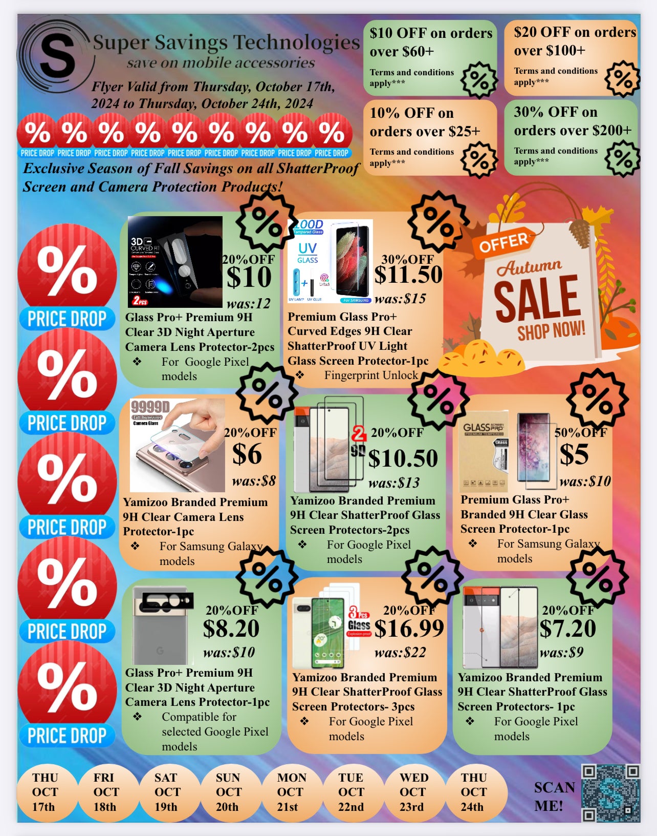 Season of Fall Flyer- Oct17th-Oct24th, 2024 | Super Savings Technologies