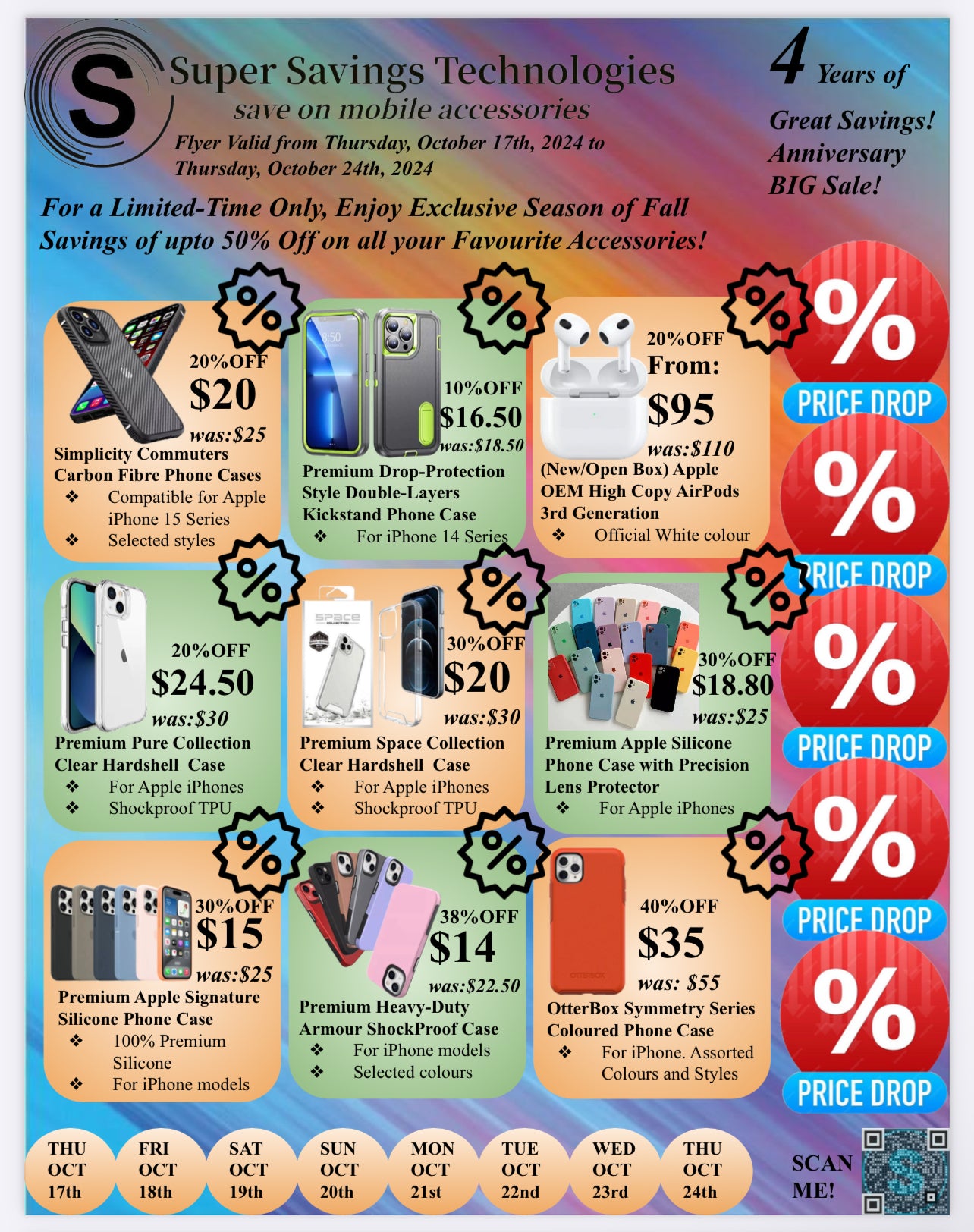 Season of Fall Flyer- Oct17th-Oct24th, 2024 | Super Savings Technologies