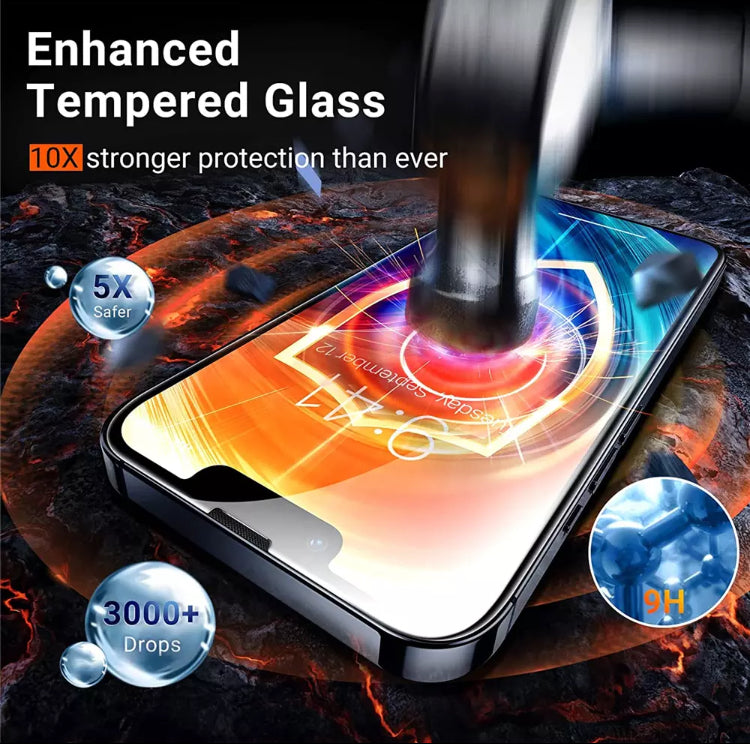 Yamizoo Branded Premium 9H Clear Full Screen Coverage ShatterProof Glass Screen Protector- 1 piece per package for Apple iPhone 14 Series 2022 - Super Savings Technologies Co.,LTD 