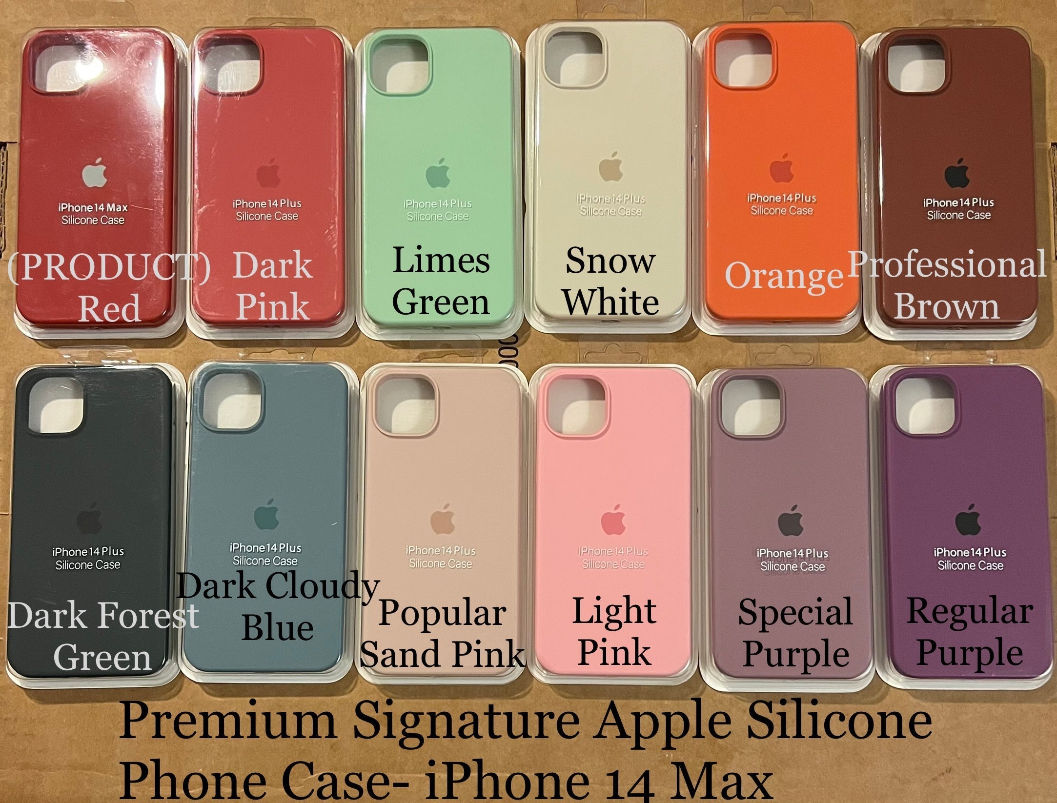 Premium Apple Signature Silicone Phone Case- for Apple iPhone 14 Max 2022 - Super Savings Technologies Co.,LTD 