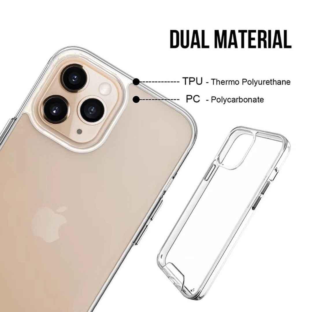 Premium Space Collection Clear Hardshell Phone Case- for selected Apple iPhone Models