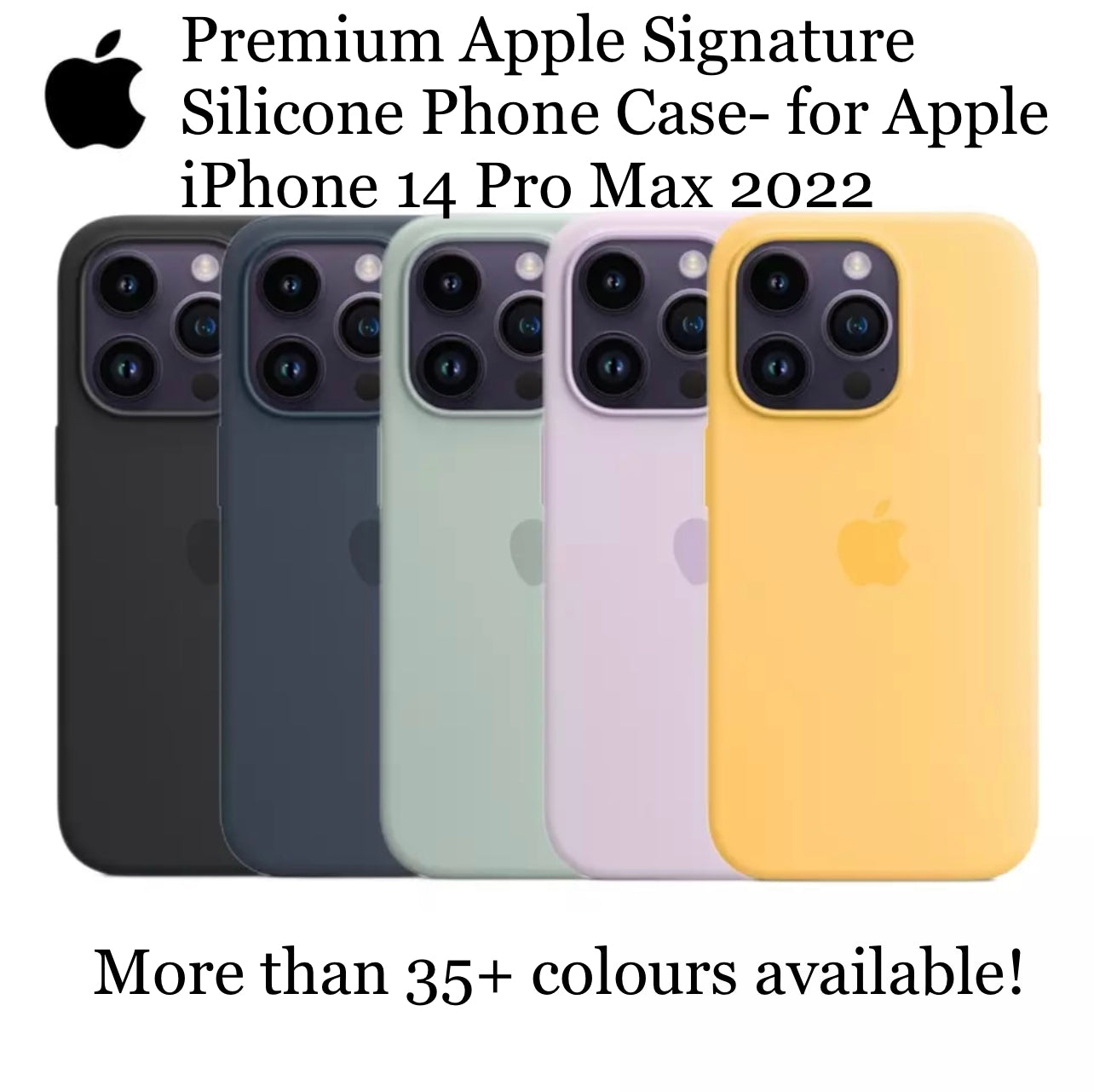 Premium Apple Signature Silicone Phone Case- for Apple iPhone 14 Pro Max 2022 - Super Savings Technologies Co.,LTD 