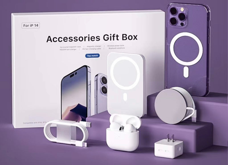Deluxe 6 Apple Accessories Gift Box- Apple iPhones