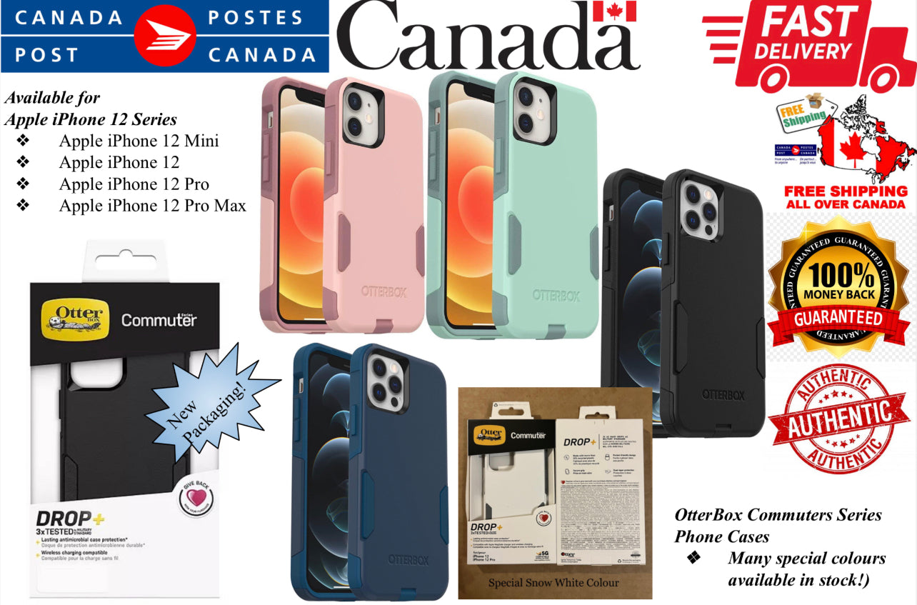 OtterBox Commuter Series Phone Case- for Apple iPhone 12 Series (special new colours available!) - Super Savings Technologies Co.,LTD 