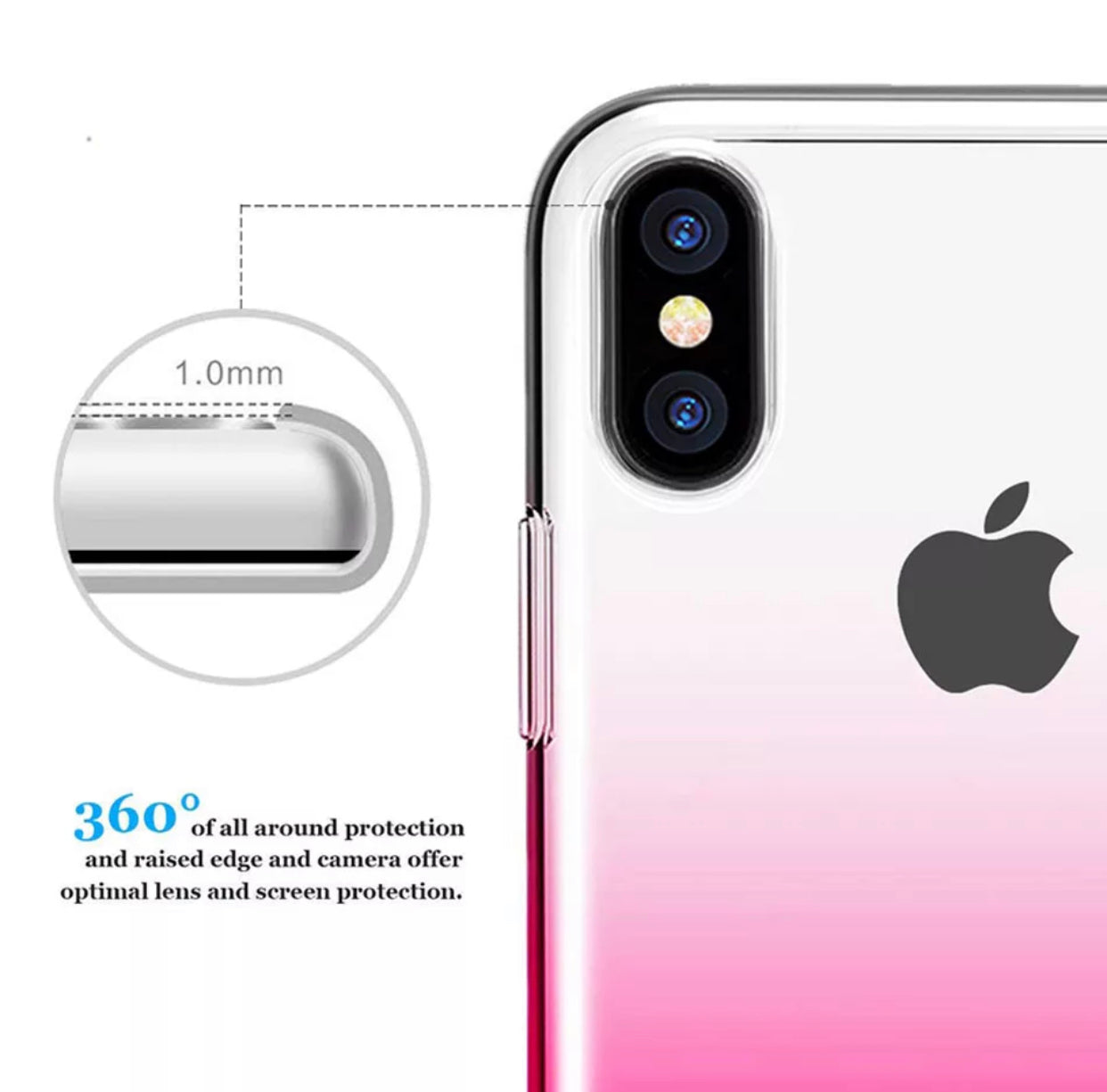 Premium Softshell TPU Colourful Gradient Cases (Extra 1.33mm Thickness)- for Apple iPhone X/XS - Super Savings Technologies Co.,LTD 