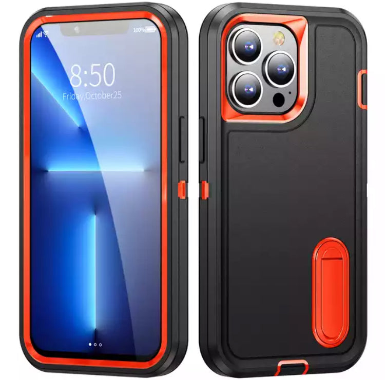 Premium Drop-Protection Style Double-Layers Kickstand Phone Case- for Apple iPhone 14 Series 2022 - Super Savings Technologies Co.,LTD 