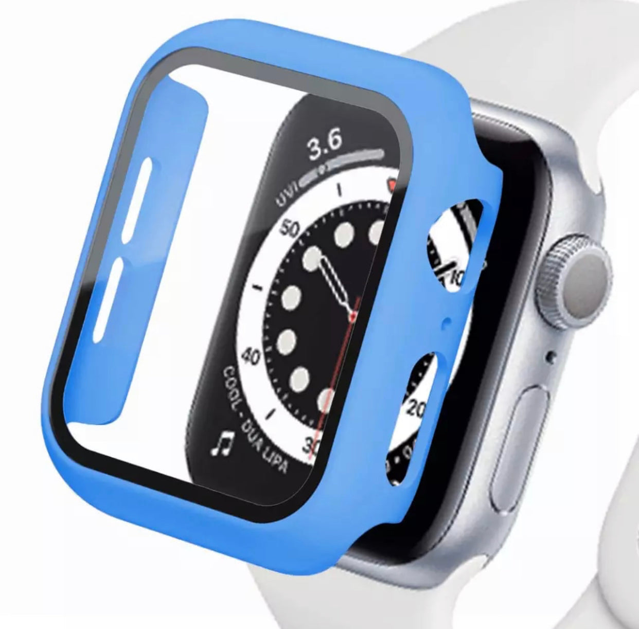 Premium Multi-Colour 2 in 1 Tempered Glass Shockproof Apple Watch Case- for selected Apple Watch in 40mm - Super Savings Technologies Co.,LTD 