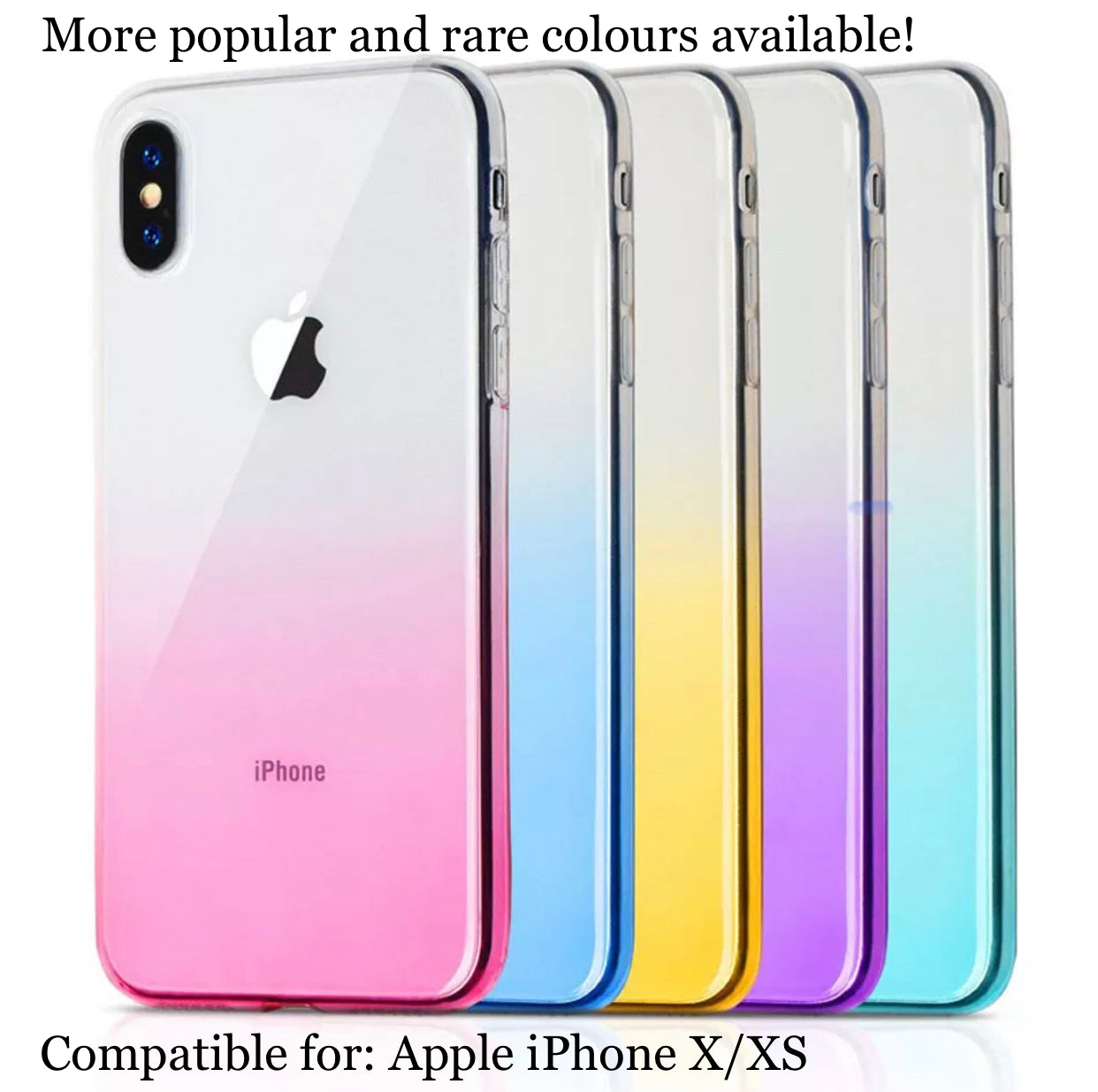 Premium Softshell TPU Colourful Gradient Cases (Extra 1.33mm Thickness)- for Apple iPhone X/XS - Super Savings Technologies Co.,LTD 