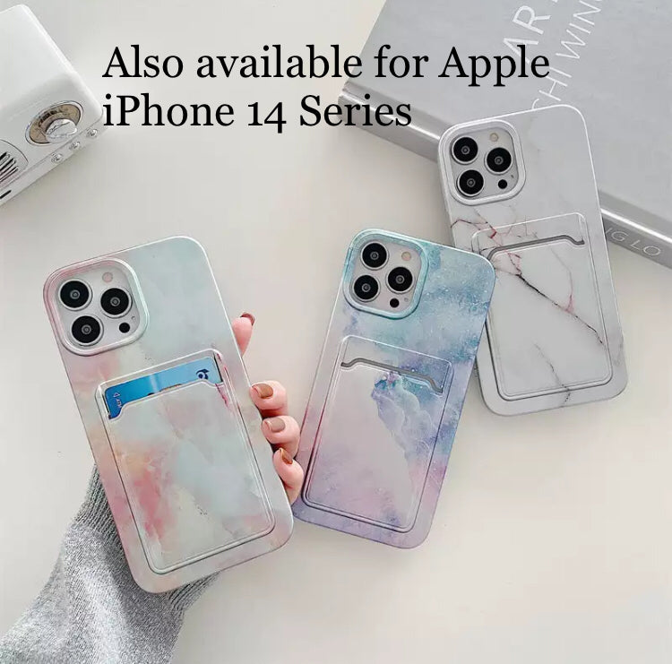 Special Designers Artwork Hardshell TPU Phone Case with Cardholder- for Apple iPhones/14 Series - Super Savings Technologies Co.,LTD 