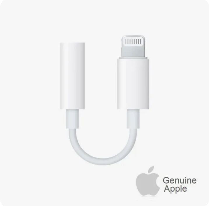 Original Apple OEM Lightning to 3.5mm Headphone Adapter Cable- Official White Colour (MMX62AM/A) - Super Savings Technologies Co.,LTD 