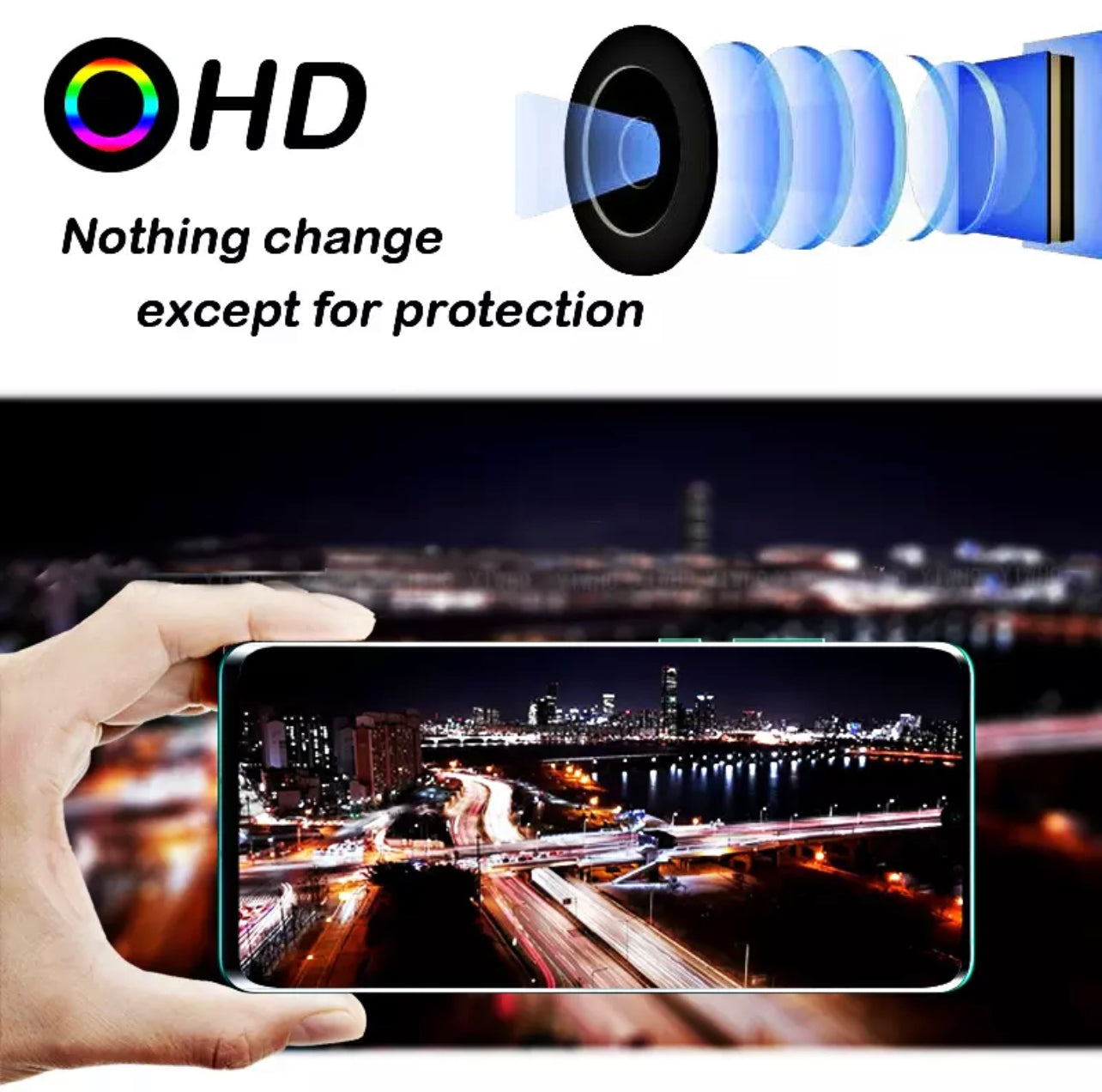 Yamizoo Branded Premium 9H Clear Camera Lens Protector- 3pcs for Samsung Galaxy Series