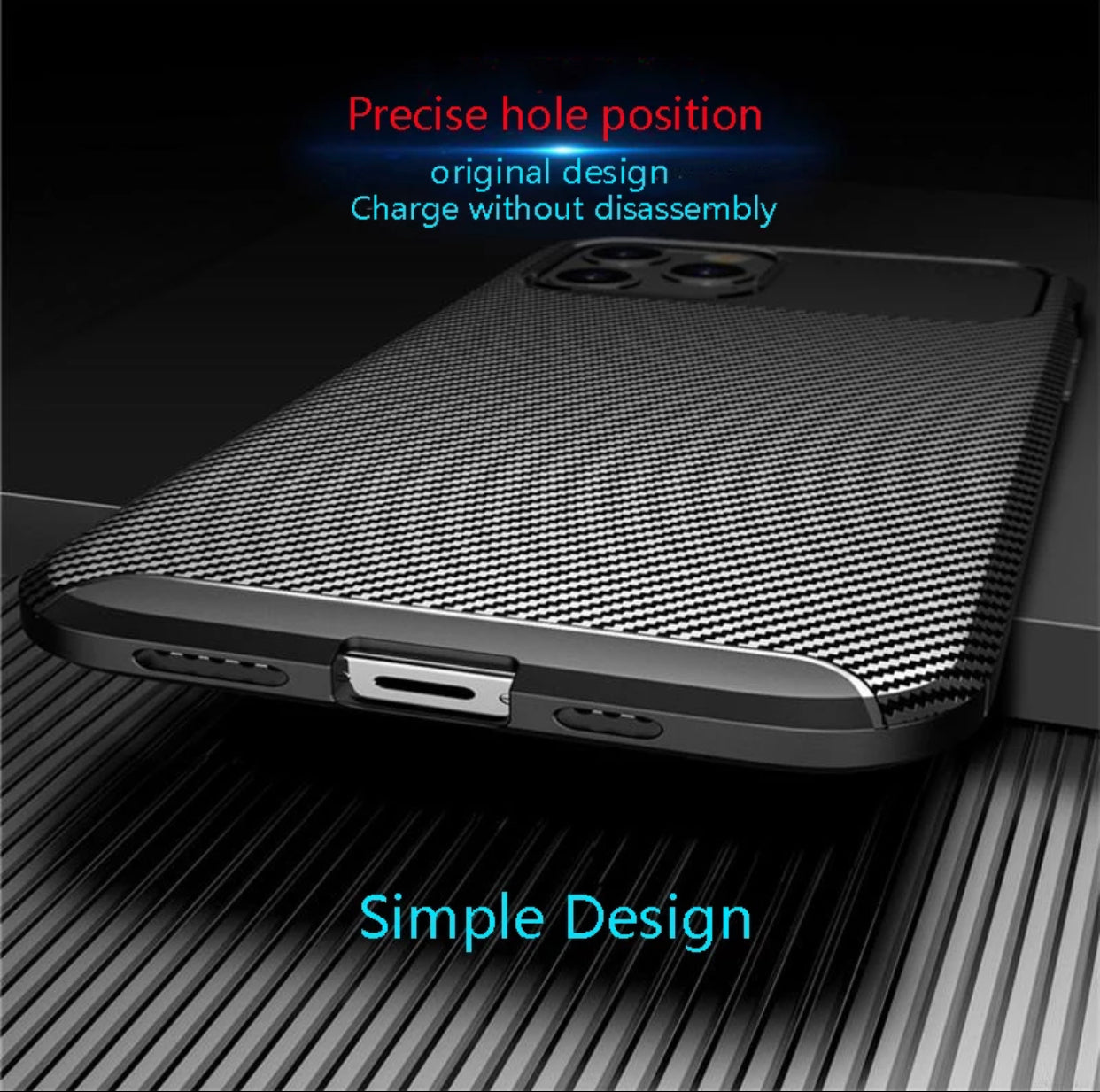 Premium Textured Carbon Fibre Slim Style Phone Case- for selected Apple iPhone models - Super Savings Technologies Co.,LTD 