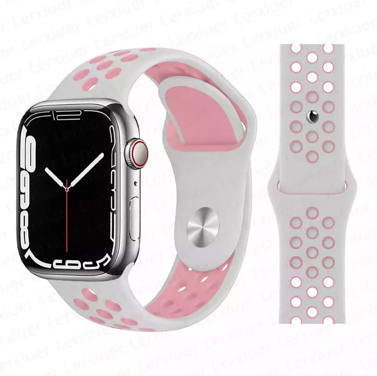 Signature Nike Apple Watch Silicone Sport Bands with Breathable Linings- for Selected Apple Watch 40mm Size - Super Savings Technologies Co.,LTD 