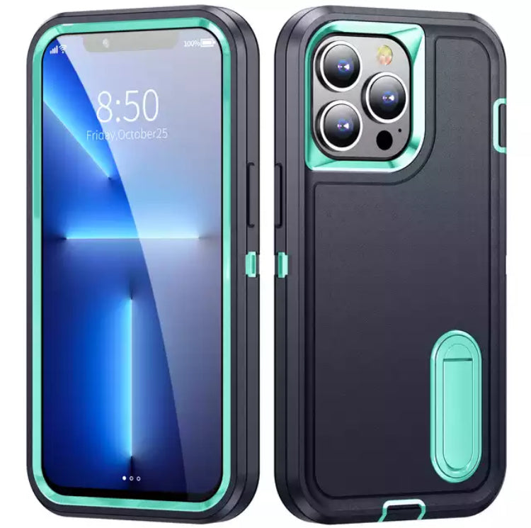 Premium Drop-Protection Style Double-Layers Kickstand Phone Case- for Apple iPhone 14 Series 2022 - Super Savings Technologies Co.,LTD 