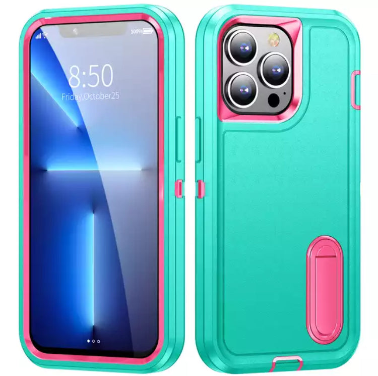 Premium Drop-Protection Style Double-Layers Kickstand Phone Case- for Apple iPhone 14 Series 2022 - Super Savings Technologies Co.,LTD 