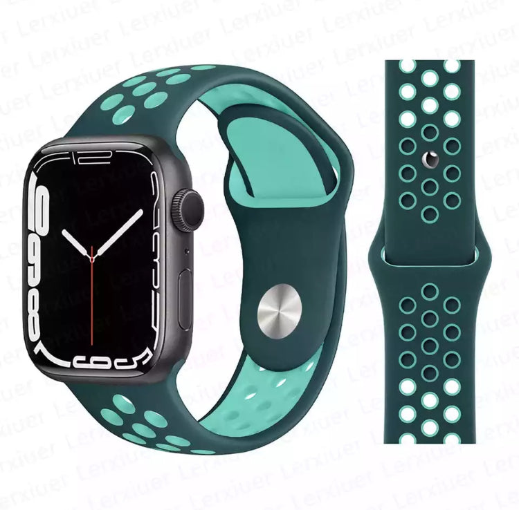 Signature Nike Apple Watch Silicone Sport Bands with Breathable Linings- for Selected Apple Watch 40mm Size - Super Savings Technologies Co.,LTD 