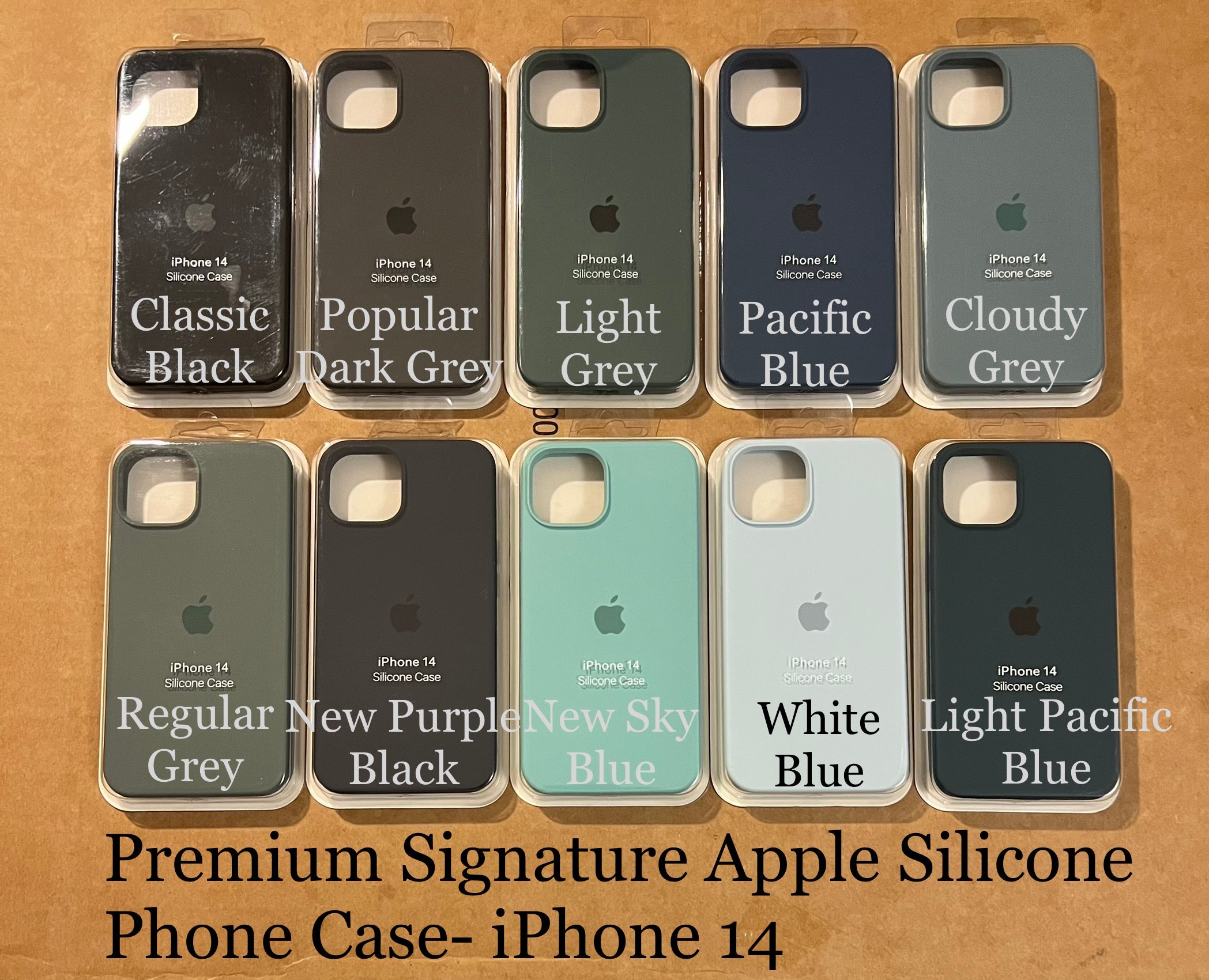 Premium Apple Signature Silicone Phone Case- for Apple iPhone 14 2022 - Super Savings Technologies Co.,LTD 