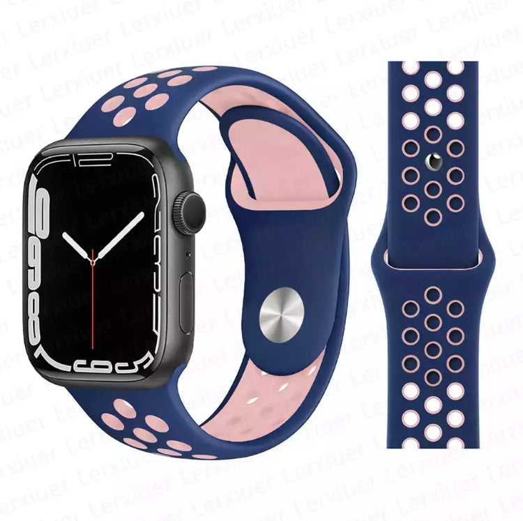 Signature Nike Apple Watch Silicone Sport Bands with Breathable Linings- for Selected Apple Watch 40mm Size - Super Savings Technologies Co.,LTD 