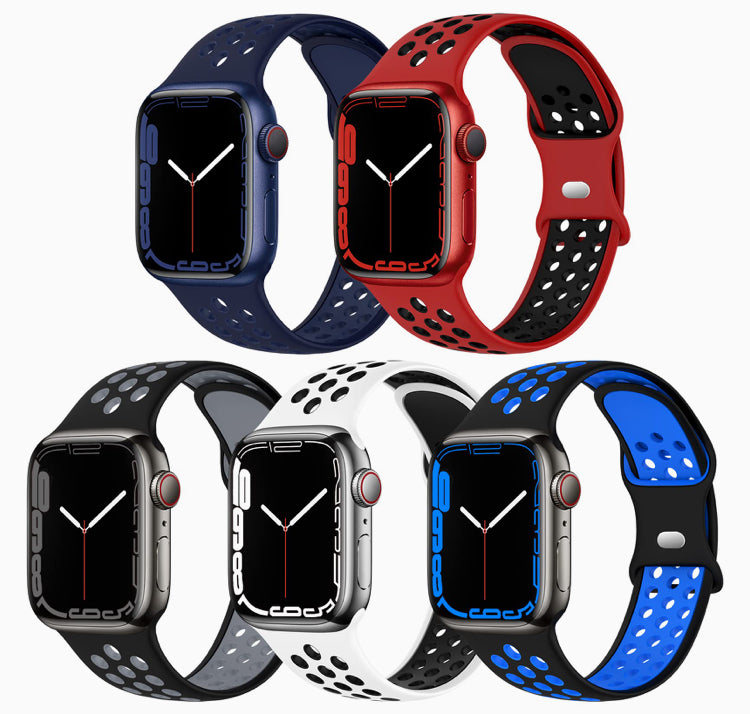 Signature Nike Apple Watch Silicone Sport Bands with Breathable Linings- for Selected Apple Watch 40mm Size - Super Savings Technologies Co.,LTD 