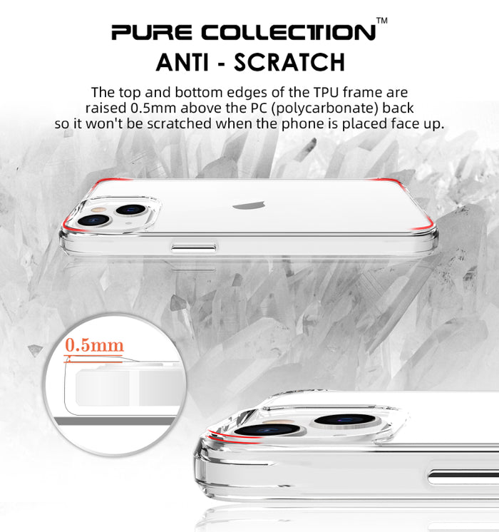 Premium Pure Collection Ultra-Clear Shockproof Hardshell Phone Case- for Apple iPhone 14 Series 2022 - Super Savings Technologies Co.,LTD 