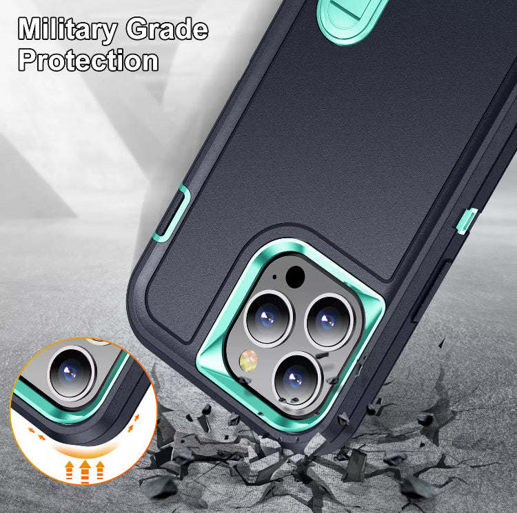 Premium Drop-Protection Style Double-Layers Kickstand Phone Case- for Apple iPhone 14 Series 2022 - Super Savings Technologies Co.,LTD 