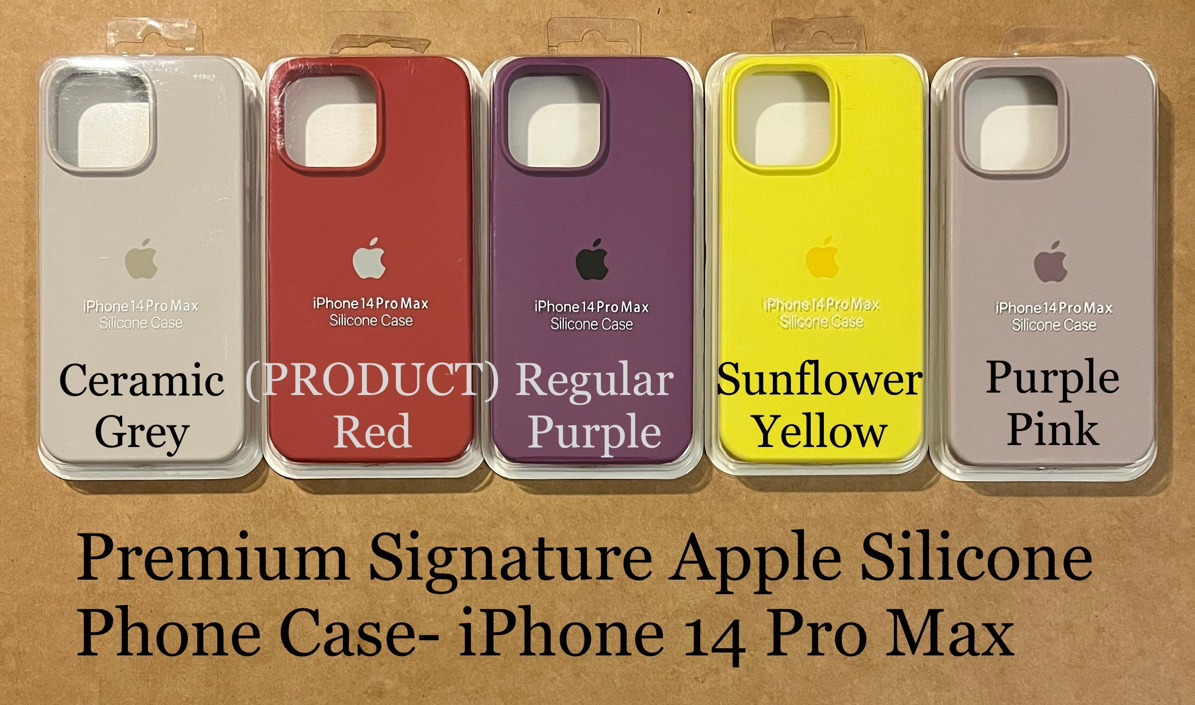 Premium Apple Signature Silicone Phone Case- for Apple iPhone 14 Pro Max 2022 - Super Savings Technologies Co.,LTD 