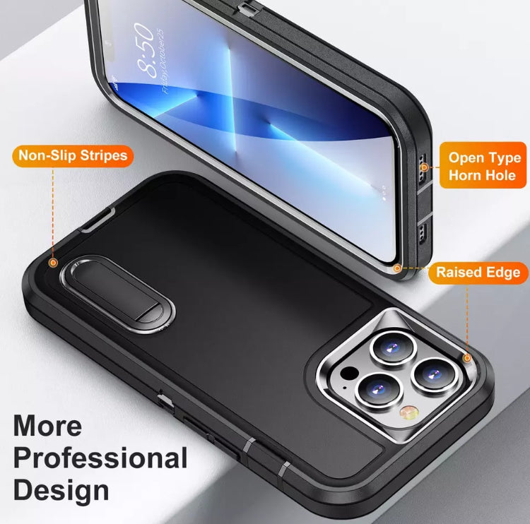 Premium Drop-Protection Style Double-Layers Kickstand Phone Case- for Apple iPhone 14 Series 2022 - Super Savings Technologies Co.,LTD 