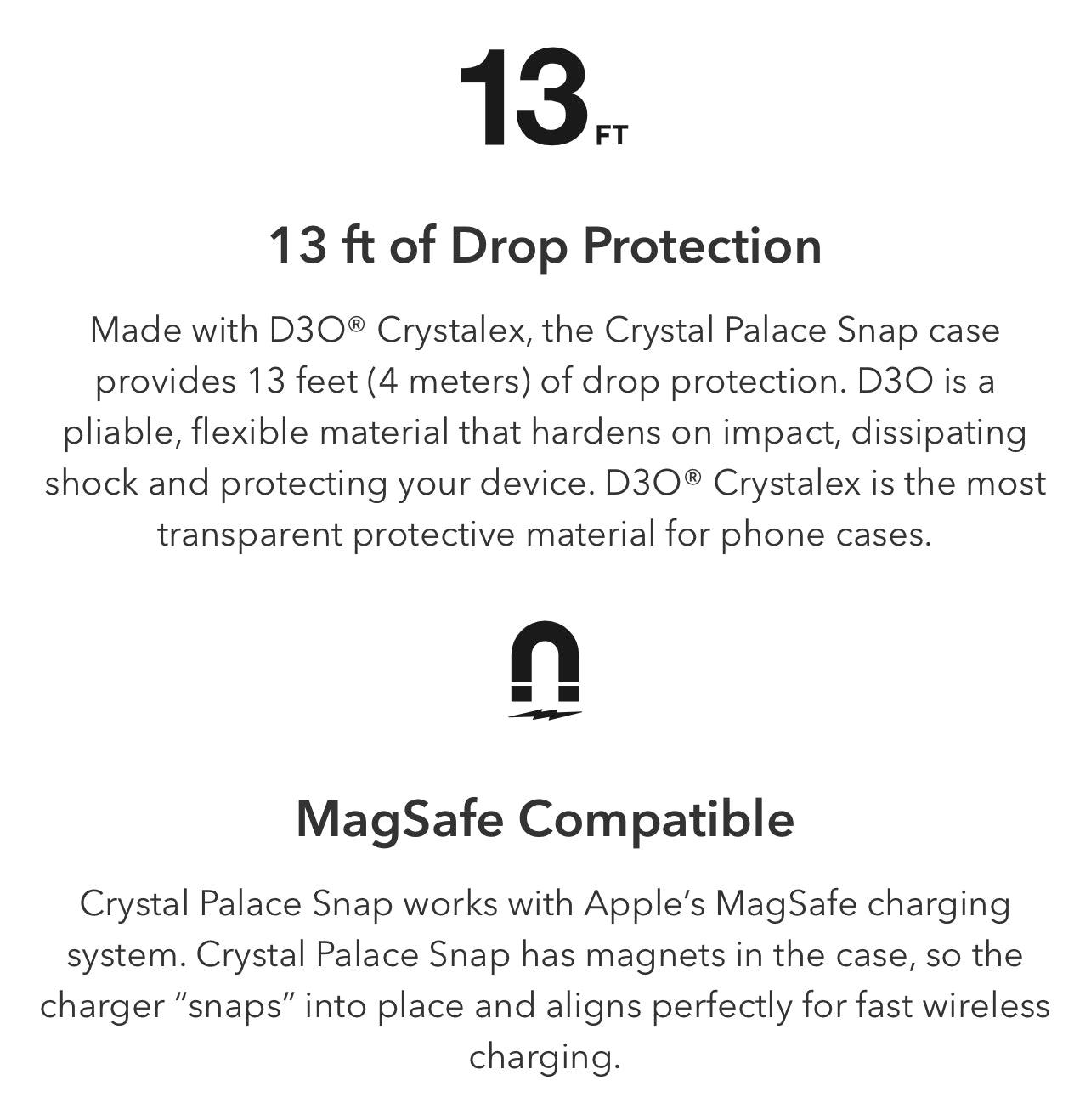 ZAGG Gear4 Crystal Palace Snap Clear Hardshell Phone Case with MagSafe- for Apple iPhone Series - Super Savings Technologies Co.,LTD 