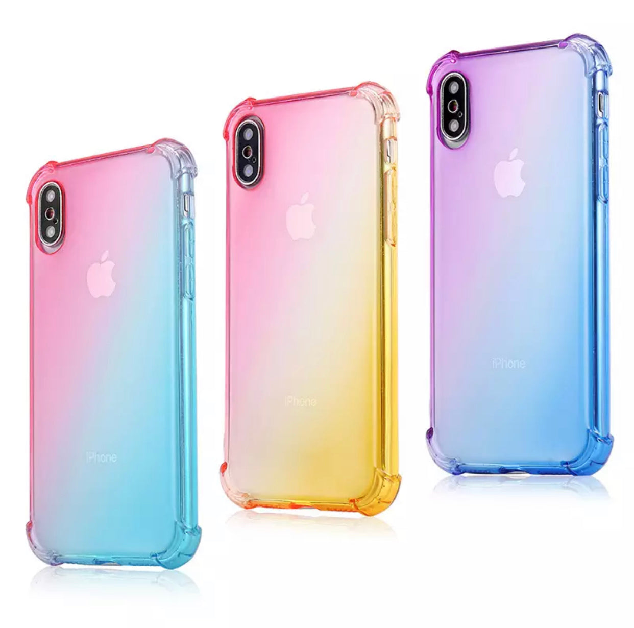 Premium Softshell TPU Colourful Gradient Cases (Extra 1.33mm Thickness)- for Apple iPhone X/XS - Super Savings Technologies Co.,LTD 