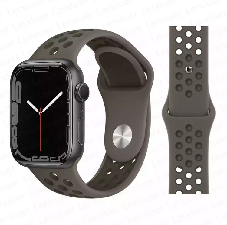 Signature Nike Apple Watch Silicone Sport Bands with Breathable Lining