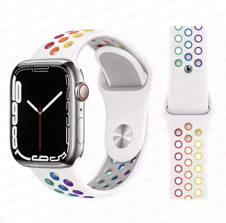 Signature Nike Apple Watch Silicone Sport Bands with Breathable Linings- for Selected Apple Watch 40mm Size - Super Savings Technologies Co.,LTD 