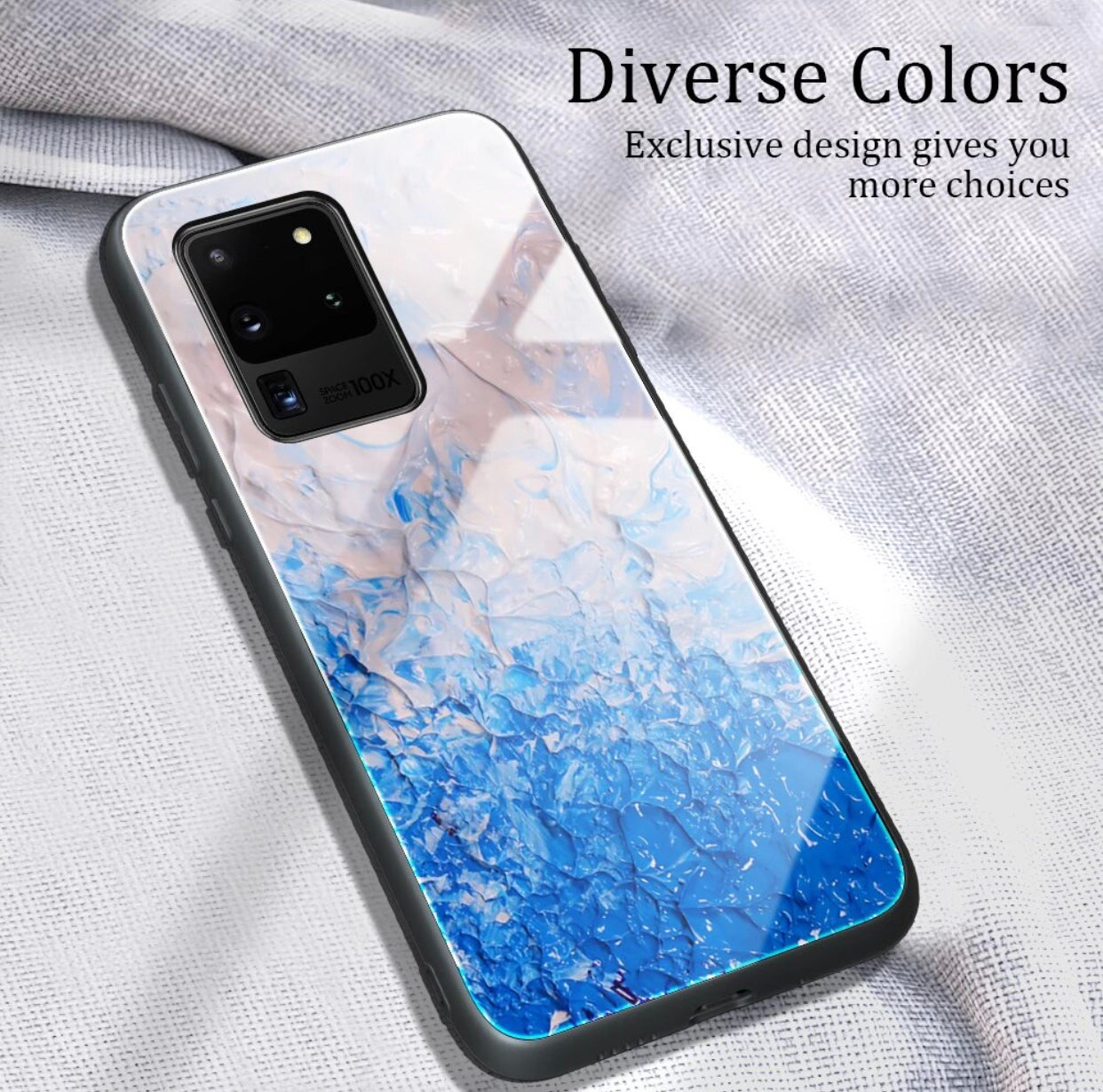 Premium Hard Tempered Glass Marble Painted Case-for selected Samsung Galaxy models - Super Savings Technologies Co.,LTD 