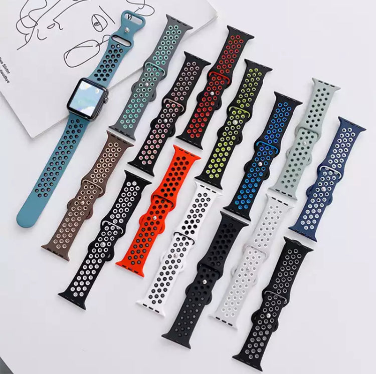 Signature Nike Apple Watch Silicone Sport Bands with Breathable Linings- for Selected Apple Watch 40mm Size - Super Savings Technologies Co.,LTD 