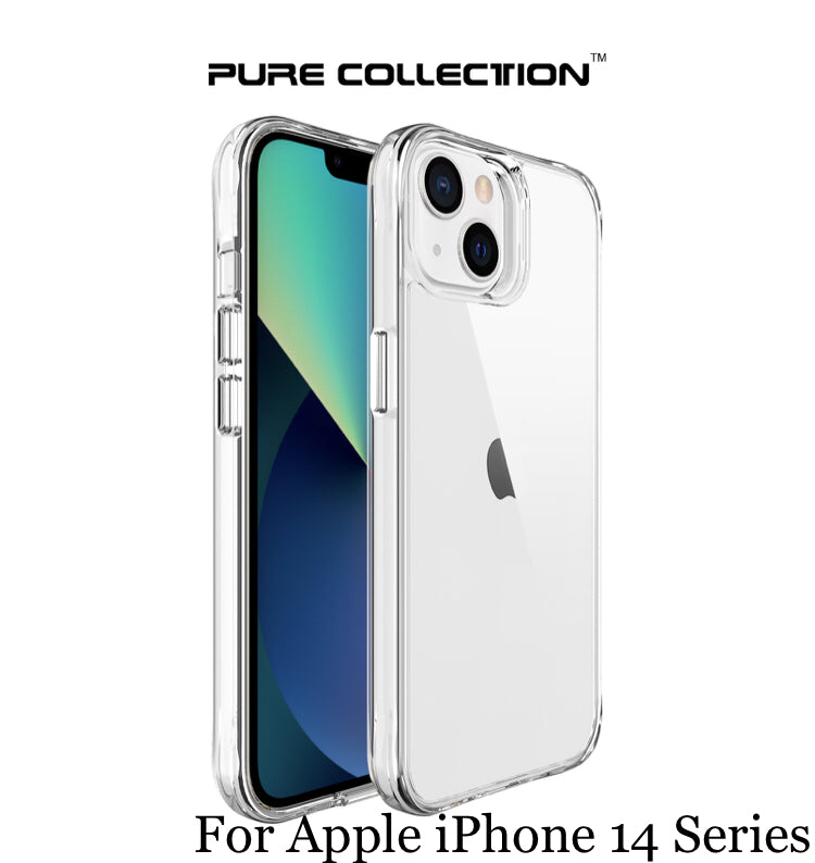 Premium Pure Collection Ultra-Clear Shockproof Hardshell Phone Case- for Apple iPhone 14 Series 2022 - Super Savings Technologies Co.,LTD 