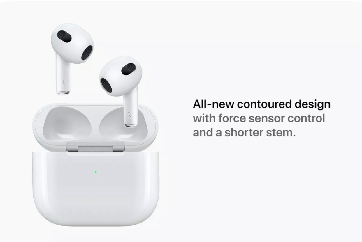 (Open Box) New Apple AirPods OEM 3rd Generation- High Copy  (Model A2564/A2565/A2566 MME73AM/A) Official White Colour - Super Savings Technologies Co.,LTD 