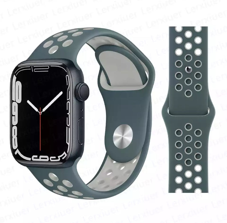 Signature Nike Apple Watch Silicone Sport Bands with Breathable Linings- for Selected Apple Watch 40mm Size - Super Savings Technologies Co.,LTD 